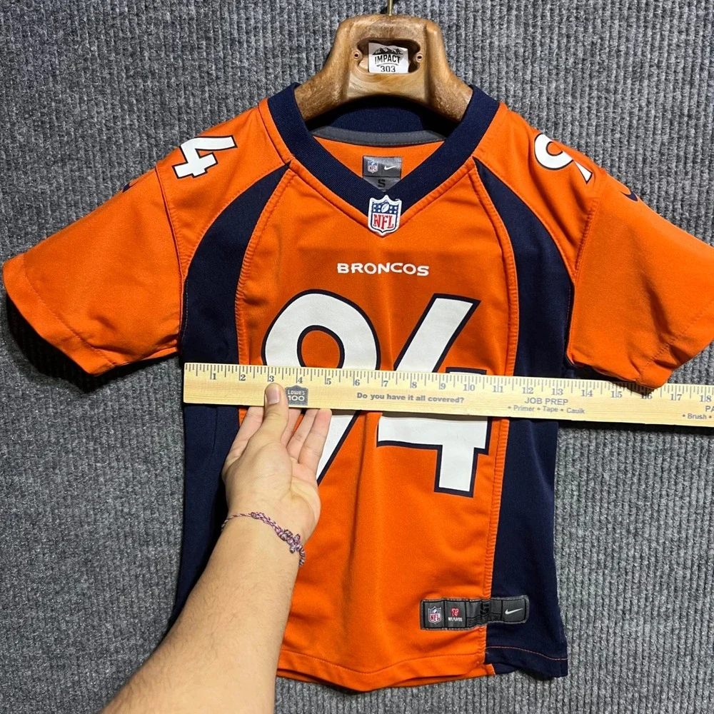 Nike Denver Broncos Jersey Kids S (8) Orange DeMarcus Ware 94 On Field Football